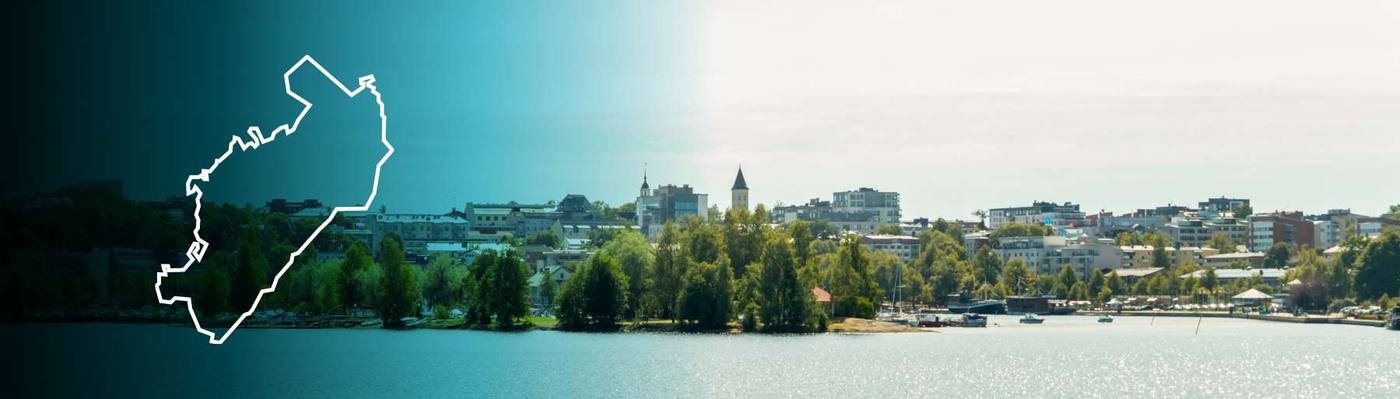 Lappeenranta site with its area outline